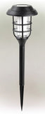 Alpine Corporation 17" Outdoor Solar LED Light Pathway Stake, Black