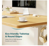 Adjustable Electric Standing Desk with Memory Presets & Quiet Lift System