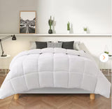 Quilted Comforter 
White Duvet Insert Polyester Comforter King with Corner Tabs and Ultra Soft Fiber