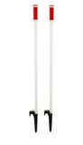 Alpine Corporation 43" H Driveway Markers with Solar-Powered Red LED Lights - Set of 2