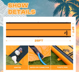 Slip and Water Slide for Kids and Adults Extra Long Water Slides for Backyard Build in Sprinkler with Two Bodyboards Heavy Duty Summer Outdoor Backyard Water Toys