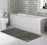 GOS Bath Mat - Non Slip Absorbent Bath Mat for Bathroom - Quick Dry, Washable, Thin Bathmat - Fit Under Door - Rubber Shower Rug, 17"x59"