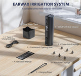 Ear Wax Removal, Electric Ear Cleaner with 3 Adjustble Modes - Ear Wax Removal Kit with 6 Reusable Tips, LED Display, IPX7 Waterproof, USB-C , Ear Cleaning Kit