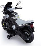 Kids 12V Electric Ride-On Motorcycle with Headlight & Training Wheels