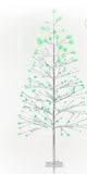 60 in. Tall Indoor/Outdoor Artificial Christmas Tree with LED Lights, Green