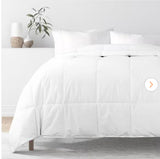 Quilted Comforter 
White Duvet Insert Polyester Comforter King with Corner Tabs and Ultra Soft Fiber