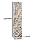 2'X 8' Luxury Abstract Runner Washable Rug With Marble Pattern Carpet