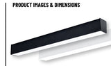 41W LED Direct Linear Undercabinet Light, Slim 48.13″ Length, Low Profile
