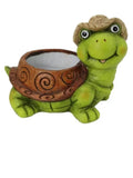 REDUCED-Hole on Side-Alpine Corporation Turtle Pot: Terracotta Garden Decor' No Drainage, Freestanding