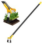 Hoe Garden Tool,Scuffle Garden Hoe for Weeding 30-60 Inch,Long Handle Heavy Duty Adjustable Hula Hoe,Gardening Stainless Steel Loop Stirrup Action Hoe