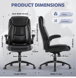 Ergonomic High Back Office Chair Adjustable Executive Desk Chair- tear on top