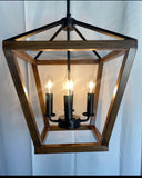 4-light rustic chandelier