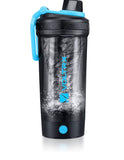 VOLTRX Shaker Bottle, Gallium USB C Rechargeable Electric Protein Shake Mixer, Shaker Cups for Protein Shakes and Meal Replacement Shakes, BPA Free, Made with Tritan, 24oz