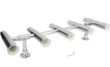 YaeMarine 5 Tube Adjustable Stainless Rod Holders Can Be Rotated 360 Degrees for Boat, Yacht