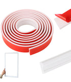 20 Ft x 1.6''Peel and Stick Trim Molding, Self-Adhesive Wall Trim for Home Decoration, Self Adhesive 3D Chair Rail Panel Molding for Wall, Mirror, Window Frame, Tile Edge, Cabinet and Home Decoration