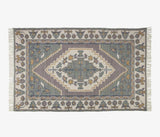 5 x 8 Flatweave Area Rug – Hayes Collection (Jade, Gray/Blue, Turkish-inspired)