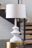 Regina Andrew Modern Matte White Unique Hope Table Lamp with Shade