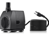 Alpine Corporation Replacement Stream Pump 1500 GPH with 6 Ft. Cord for Fountains and Waterfalls