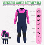 Kids Wetsuit for Boys Girls 3/2mm Shorty Full Wet Suit Thermal for Swimming Surfing in Cold Water Size 9