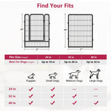 40 Inch 14 Panels Dog Playpen Outdoor Dog Fence Outdoor for Yard,  Dog Pens Outside Anti-Rust Pet Fence for Dogs Outside Portable Dog Run Exercise Fence Pet Playpen for RV Camping Yard