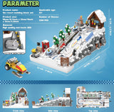 Slope Building Block Sets for Adults, Ski Resort Toy With Shop and Snow Mobile, Architecture Construction Models, Ideal Gift for Adult Teen and Ski Fans (2200PCS)