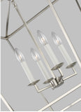 Visual Comfort Studio Chapman & Myers Dianna Traditional 4 Light Pendant in Brushed Nickel 5392604EN-962