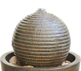 Reduced - Crack Indoor / Outdoor Sphere Round Orb Resin Fountain with Pump