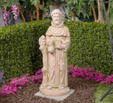 Old World St. Francis Statue Statuary, Multicolor
