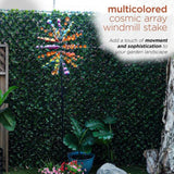 84 in. Tall Cosmic Array Wind Spinner Stake, Multicolor
