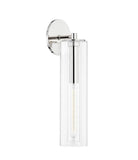 Mitzi Hudson Valley Lighting Belinda Sconce Light Fixture Glass Polished Nickel Modern Design - 19” H