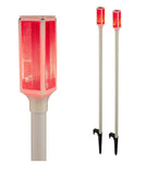 Alpine Corporation 43" H Driveway Markers with Solar-Powered Red LED Lights - Set of 2