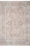 Loloi Skye Collection, SKY-01, Blush / Grey, 7'-6" x 9'-6", .13" Thick, Area Rug, Soft, Durable, Vintage Inspired, Distressed, Low Pile, Non-Shedding, Easy Clean, Printed, Living Room Rug