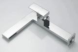 Chrome Ultra-Thin Single Handle Waterfall Bathroom Vessel Sink