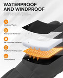 HEWINZE Rechargeable Heated Gloves 7.4V – Touchscreen Winter Gloves for Men & Women, 3 Heat Levels, Medium Size