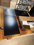 Reduced - Chipped Corner - 51 in. Black Walnut L Shaped Corner Gaming and Computer Desk with Monitor Stand