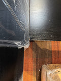 Reduced - Chipped Corner - 51 in. Black Walnut L Shaped Corner Gaming and Computer Desk with Monitor Stand