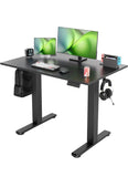 40 Inch Electric Standing Desk Adjustable Height Sit Stand Computer Desk Black