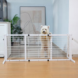 Adjustable Solid Wood Pet Gate for Doorways & Stairs 38”–71”