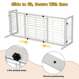 Adjustable Solid Wood Pet Gate for Doorways & Stairs 38”–71”