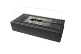Tabletop Bio Ethanol Fireplace with Tempered Glass Wind Guard – 14”