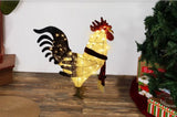 31” LED Lighted Rooster Holiday Decor Indoor/Outdoor Rustic Farmhouse Accent