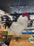 31” LED Lighted Rooster Holiday Decor Indoor/Outdoor Rustic Farmhouse Accent
