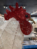 31” LED Lighted Rooster Holiday Decor Indoor/Outdoor Rustic Farmhouse Accent