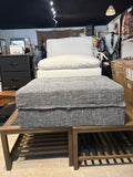 Modern Gray Storage Ottoman Bench with Lid – 32”x24” Upholstered Accent