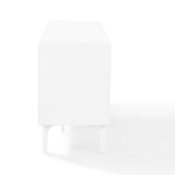 Crosley Landon 57″ Buffet or Media Console – Mid‑Century Modern Credenza with Tapered Legs, Poplar Wood Adjustable Shelves & Full‑Extension Drawers