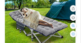 Portable Folding Camping Cot Heavy Duty Outdoor Sleeping Bed