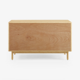 Mid-Century Modern Bamboo Dresser – 6 Drawer Storage Cabinet, Natural Wood Chest with Tapered Legs, Bedroom Organizer