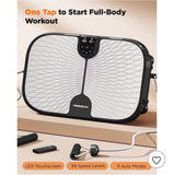Vibration Plate Exercise Machine for Home Fitness & Recovery Black