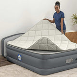 Sealy AlwayzAire Queen Air Mattress with Built-In Pump – Tough Guard Fabric, Quilted Top, Dual Inflation Sensors