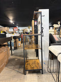 3-Tier Kitchen Baker’s Rack with Power Outlet & Storage Shelves,Rustic